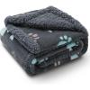 imageLuciphia Waterproof Pet Blankets for Couch Sofa Bed Cover Liquid Pee Proof Washable Soft Fluffy Large Dog Blanket Reversible Furniture Protection Grey Bone Thicken XLarge85quot x 57quotGrey Paw