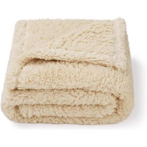 imageLuciphia Waterproof Pet Blanket for Medium Large Dogs Soft Cat Sherpa Calming Thick Cover Leakproof Cozy Puppy Sofa Bed Car Couch ProtectorGrey30x20 inchesBeige