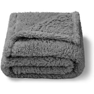 imageLuciphia Waterproof Pet Blanket for Medium Large Dogs Soft Cat Sherpa Calming Thick Cover Leakproof Cozy Puppy Sofa Bed Car Couch ProtectorGrey30x20 inchesGrey