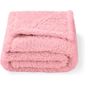 imageLuciphia Waterproof Pet Blanket for Medium Large Dogs Soft Cat Sherpa Calming Thick Cover Leakproof Cozy Puppy Sofa Bed Car Couch ProtectorGrey30x20 inchesPink