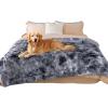 imageLuciphia Large Waterproof Dog Blanket Pet Washable Liquid Proof Furniture Protector Extra Large Calming Long Faux Fur Bed Cover for Couch Cat Blankets Reversible Protection Mist Grey 60quot x 80quotTiedye Grey