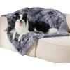 imageLuciphia Large Waterproof Dog Blanket Pet Washable Liquid Proof Furniture Protector Extra Large Calming Long Faux Fur Bed Cover for Couch Cat Blankets Reversible Protection Mist Grey 60quot x 80quotTiedye Grey