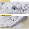 imageLuciphia Large Waterproof Dog Blanket Pet Washable Liquid Proof Furniture Protector Extra Large Calming Long Faux Fur Bed Cover for Couch Cat Blankets Reversible Protection Mist Grey 60quot x 80quotMist Grey