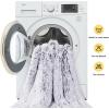 imageLuciphia Large Waterproof Dog Blanket Pet Washable Liquid Proof Furniture Protector Extra Large Calming Long Faux Fur Bed Cover for Couch Cat Blankets Reversible Protection Mist Grey 60quot x 80quotMist Grey