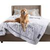 imageLuciphia Large Waterproof Dog Blanket Pet Washable Liquid Proof Furniture Protector Extra Large Calming Long Faux Fur Bed Cover for Couch Cat Blankets Reversible Protection Mist Grey 60quot x 80quotMist Grey