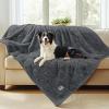 imageLuciphia Waterproof Blanket for Large Dogs Washable Pet Bed Cover Soft Fluffy Puppy Blanket with Premium Fleece Cozy Calming Cat Blankets for Indoor Cats Beige 65x57 inchGreywaterproof
