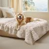 imageLuciphia Waterproof Blanket for Large Dogs Washable Pet Bed Cover Soft Fluffy Puppy Blanket with Premium Fleece Cozy Calming Cat Blankets for Indoor Cats Beige 65x57 inchBeigewaterproof