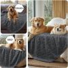 imageLuciphia Waterproof Blanket for Large Dogs Washable Pet Bed Cover Soft Fluffy Puppy Blanket with Premium Fleece Cozy Calming Cat Blankets for Indoor Cats Beige 65x57 inchGreywaterproof