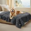 imageLuciphia Waterproof Blanket for Large Dogs Washable Pet Bed Cover Soft Fluffy Puppy Blanket with Premium Fleece Cozy Calming Cat Blankets for Indoor Cats Beige 65x57 inchGreywaterproof