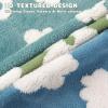 imageLuciphia Waterproof Pet Blanket for Medium Large Dogs Washable Fluffy Thick Jacquard Shag Fleece Warm Sherpa 3D Textured Flower Print for Cats Puppy Couch Protection Green40x28 inchesGreen