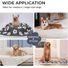 imageLuciphia Waterproof Pet Blanket for Medium Large Dogs Washable Fluffy Thick Jacquard Shag Fleece Warm Sherpa 3D Textured Flower Print for Cats Puppy Couch Protection Green40x28 inchesDark Grey