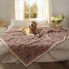 imageWaterproof Pet Blanket Liquid Pee Proof Dog Blankets for Sofa Bed Couch Reversible Sherpa Fleece Furniture Protector Cover for Small Medium Large Dogs CatsLight Grey Small40quot x 28quotKhaki