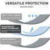 imageWaterproof Pet Blanket Liquid Pee Proof Dog Blankets for Sofa Bed Couch Reversible Sherpa Fleece Furniture Protector Cover for Small Medium Large Dogs CatsLight Grey Small40quot x 28quotLight Grey
