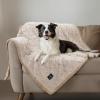 imageWaterproof Pet Blanket Liquid Pee Proof Dog Blankets for Sofa Bed Couch Reversible Sherpa Fleece Furniture Protector Cover for Small Medium Large Dogs CatsLight Grey Small40quot x 28quotBeige