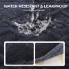 imageWaterproof Pet Blanket Liquid Pee Proof Dog Blankets for Sofa Bed Couch Reversible Sherpa Fleece Furniture Protector Cover for Small Medium Large Dogs CatsLight Grey Small40quot x 28quotDark Grey