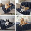 imageWaterproof Pet Blanket Liquid Pee Proof Dog Blankets for Sofa Bed Couch Reversible Sherpa Fleece Furniture Protector Cover for Small Medium Large Dogs CatsLight Grey Small40quot x 28quotDark Grey