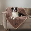 imageWaterproof Pet Blanket Liquid Pee Proof Dog Blankets for Sofa Bed Couch Reversible Sherpa Fleece Furniture Protector Cover for Small Medium Large Dogs CatsLight Grey Small40quot x 28quotKhaki