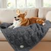 imageLuciphia Waterproof Blanket for Large Dogs Washable Pet Bed Cover Soft Fluffy Puppy Blanket with Premium Fleece Cozy Calming Cat Blankets for Indoor Cats Beige 65x57 inchGreywaterproof