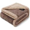 imageWaterproof Pet Blanket Liquid Pee Proof Dog Blankets for Sofa Bed Couch Reversible Sherpa Fleece Furniture Protector Cover for Small Medium Large Dogs CatsLight Grey Small40quot x 28quotKhaki