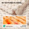 imageLuciphia Fleece Dog Blanket for Small Medium Large Dogs 3D Jacquard Flannel Puppy Cat Pet Throw Blankets Soft Washable Decorative Furniture Protect Pcs3GreyWhitePink S23x16White