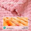 imageLuciphia Fleece Dog Blanket for Small Medium Large Dogs 3D Jacquard Flannel Puppy Cat Pet Throw Blankets Soft Washable Decorative Furniture Protect Pcs3GreyWhitePink S23x16Pcs3greyWhitePink