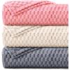 imageLuciphia Fleece Dog Blanket for Small Medium Large Dogs 3D Jacquard Flannel Puppy Cat Pet Throw Blankets Soft Washable Decorative Furniture Protect Pcs3GreyWhitePink S23x16Pcs3greyWhitePink