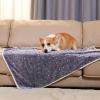 image1 Pack 3 Blankets Super Soft Cute Dot Pattern Pet Blanket Flannel Throw for Dog Puppy Cat PurplePinkCyan SmallGrey2