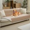imageLuciphia 100 Waterproof Couch Cover Blanket for Dogs AntiSlip Pet Couch Protector Sofa Mat Puppy Cat with NonSlip Bottom Grey 30x70 InchBeigewhite