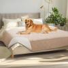 imageLuciphia 100 Waterproof Couch Cover Blanket for Dogs AntiSlip Pet Couch Protector Sofa Mat Puppy Cat with NonSlip Bottom Grey 30x70 InchBeigewhite