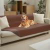imageLuciphia 100 Waterproof Couch Cover Blanket for Dogs AntiSlip Pet Couch Protector Sofa Mat Puppy Cat with NonSlip Bottom Grey 30x70 InchCoffeebrown