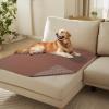 imageLuciphia 100 Waterproof Couch Cover Blanket for Dogs AntiSlip Pet Couch Protector Sofa Mat Puppy Cat with NonSlip Bottom Grey 30x70 InchCoffeebrown