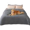 imageLuciphia 100 Waterproof Couch Cover Blanket for Dogs AntiSlip Pet Couch Protector Sofa Mat Puppy Cat with NonSlip Bottom Grey 30x70 InchGrey