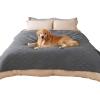imageLuciphia 100 Waterproof Couch Cover Blanket for Dogs AntiSlip Pet Couch Protector Sofa Mat Puppy Cat with NonSlip Bottom Grey 30x70 InchGrey