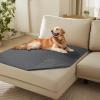 imageLuciphia 100 Waterproof Couch Cover Blanket for Dogs AntiSlip Pet Couch Protector Sofa Mat Puppy Cat with NonSlip Bottom Grey 30x70 InchGrey