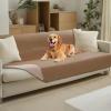 imageLuciphia 100 Waterproof Couch Cover Blanket for Dogs AntiSlip Pet Couch Protector Sofa Mat Puppy Cat with NonSlip Bottom Grey 30x70 InchLight Brownkhaki