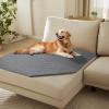imageLuciphia 100 Waterproof Couch Cover Blanket for Dogs AntiSlip Pet Couch Protector Sofa Mat Puppy Cat with NonSlip Bottom Grey 30x70 InchLight Grey