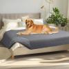 imageLuciphia 100 Waterproof Couch Cover Blanket for Dogs AntiSlip Pet Couch Protector Sofa Mat Puppy Cat with NonSlip Bottom Grey 30x70 InchLight Grey