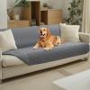imageLuciphia 100 Waterproof Couch Cover Blanket for Dogs AntiSlip Pet Couch Protector Sofa Mat Puppy Cat with NonSlip Bottom Grey 30x70 InchLight Grey