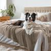 imageLuciphia Waterproof Pet Blanket Liquid Pee Proof Dog Blanket for Sofa Bed Couch Reversible Sherpa Fleece Furniture Protector Cover for Small Medium Large Dogs Cats KhakiBeige Small40quot x 28quotKhakibeige