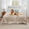 imageLuciphia Waterproof Pet Blanket Liquid Pee Proof Dog Blanket for Sofa Bed Couch Reversible Sherpa Fleece Furniture Protector Cover for Small Medium Large Dogs Cats KhakiBeige Small40quot x 28quotGrey Beigethicken