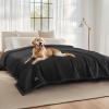 imageLuciphia Waterproof Pet Blanket Liquid Pee Proof Dog Blanket for Sofa Bed Couch Reversible Sherpa Fleece Furniture Protector Cover for Small Medium Large Dogs Cats KhakiBeige Small40quot x 28quotBlackthicken
