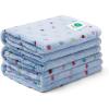 image1 Pack 3 Blankets Super Soft Cute Dot Pattern Pet Blanket Flannel Throw for Dog Puppy Cat PurplePinkCyan SmallBlue2