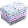 image1 Pack 3 Blankets Super Soft Cute Dot Pattern Pet Blanket Flannel Throw for Dog Puppy Cat PurplePinkCyan SmallBluePurpleGrey