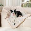 imageLuciphia Waterproof Pet Blanket Liquid Pee Proof Dog Blanket for Sofa Bed Couch Reversible Sherpa Fleece Furniture Protector Cover for Small Medium Large Dogs Cats Khaki King Size90quot x 82quotBeige