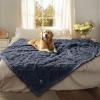 imageLuciphia Waterproof Pet Blanket Liquid Pee Proof Dog Blanket for Sofa Bed Couch Reversible Sherpa Fleece Furniture Protector Cover for Small Medium Large Dogs Cats Khaki King Size90quot x 82quotDark Grey
