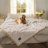 imageLuciphia Waterproof Pet Blanket Liquid Pee Proof Dog Blanket for Sofa Bed Couch Reversible Sherpa Fleece Furniture Protector Cover for Small Medium Large Dogs Cats Khaki King Size90quot x 82quotBeige