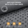 image1 Pack 3 Blankets Super Soft Pet Flannel Throw for Dog Puppy Cat Paw BrownPinkWhite 23x16 inch ampamp100 Waterproof Couch Cover Blanket for Dogs AntiSlip Pet Couch Protector Grey 30x70 Inch