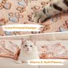 image1 Pack 3 Blankets Super Soft Pet Flannel Throw for Dog Puppy Cat Paw BrownPinkWhite 23x16 inch ampamp100 Waterproof Couch Cover Blanket for Dogs AntiSlip Pet Couch Protector Grey 30x70 Inch