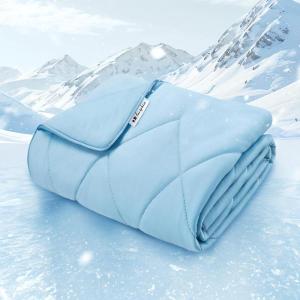 imageLuciphia Premium Cooling Blanket for Dogs Washable QMAXampgt04 Pet Cool Mat for Cats Hot Weather Puppy Lightweight Throw Calming Pad Blue29x40 inchesBlue