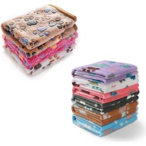 image:imageLuciphia 1 Pack 3 Pet Blankets Paw Small  1 Pack 6 Pet Blankets Paw Small Bundle